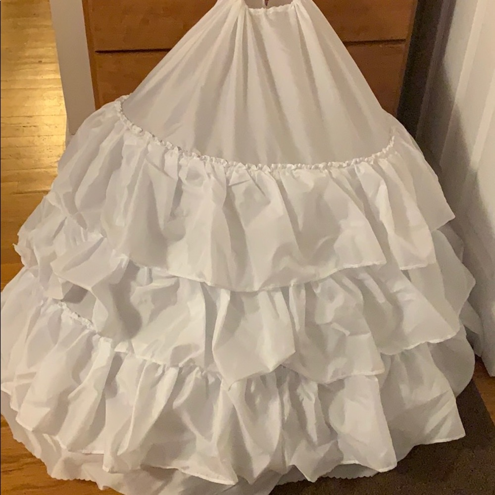 Under ball gown hoop skirt